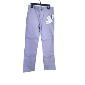 Old Navy Boys Lavender Built-in Flex Skinny Preppy Chino Pants 10 NEW Easter